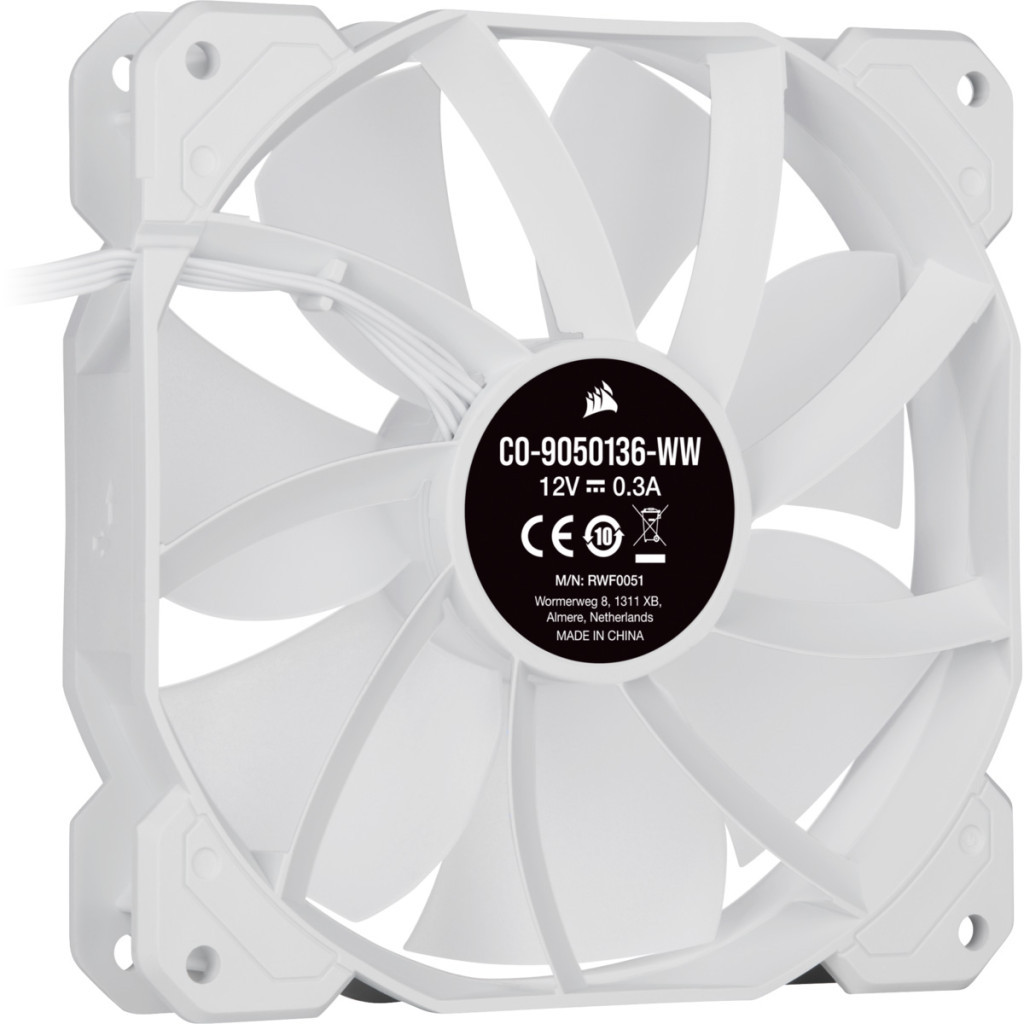 Кулер до корпусу Corsair SP120 RGB ELITE White (CO-9050137-WW) - зображення 6