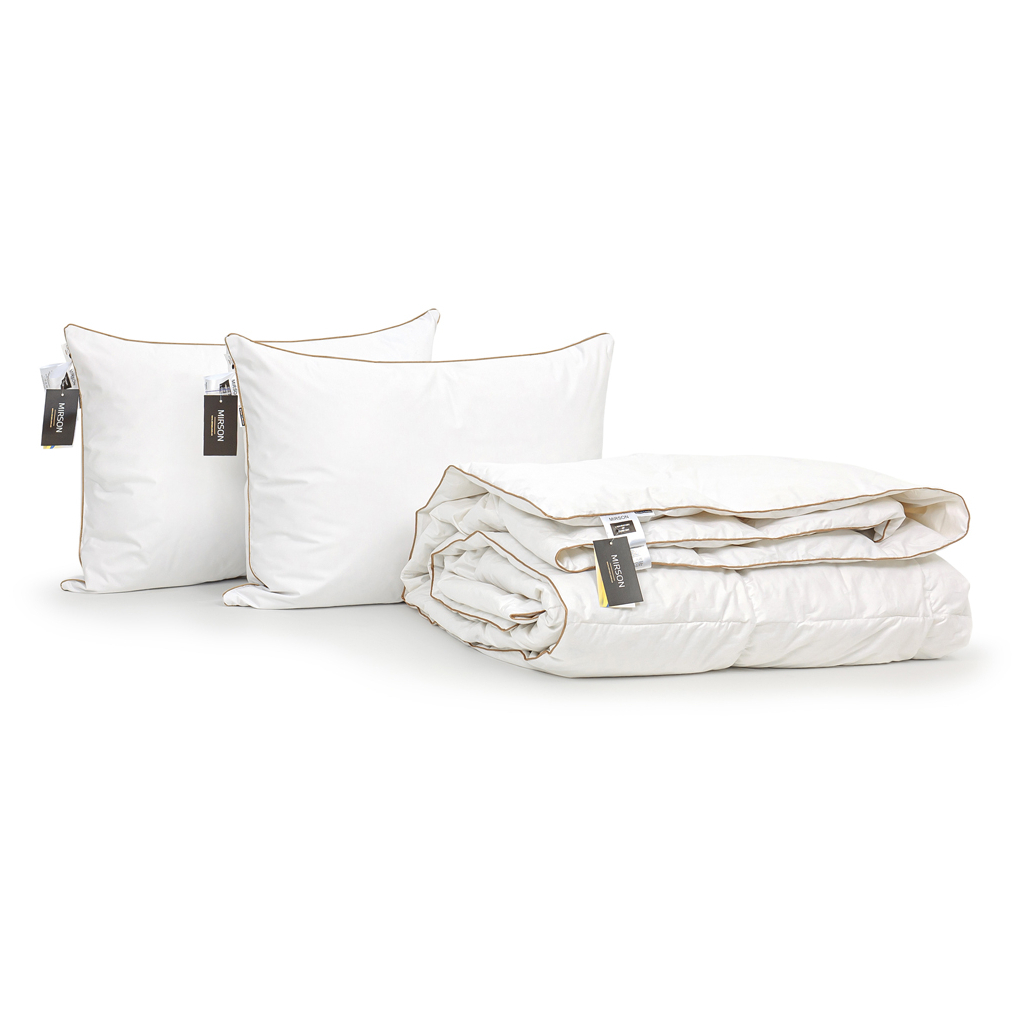 Ковдра MirSon набір пуховий Raffaello White Hand Made Зима №2013 172х205 (2200001771383) - зображення 2