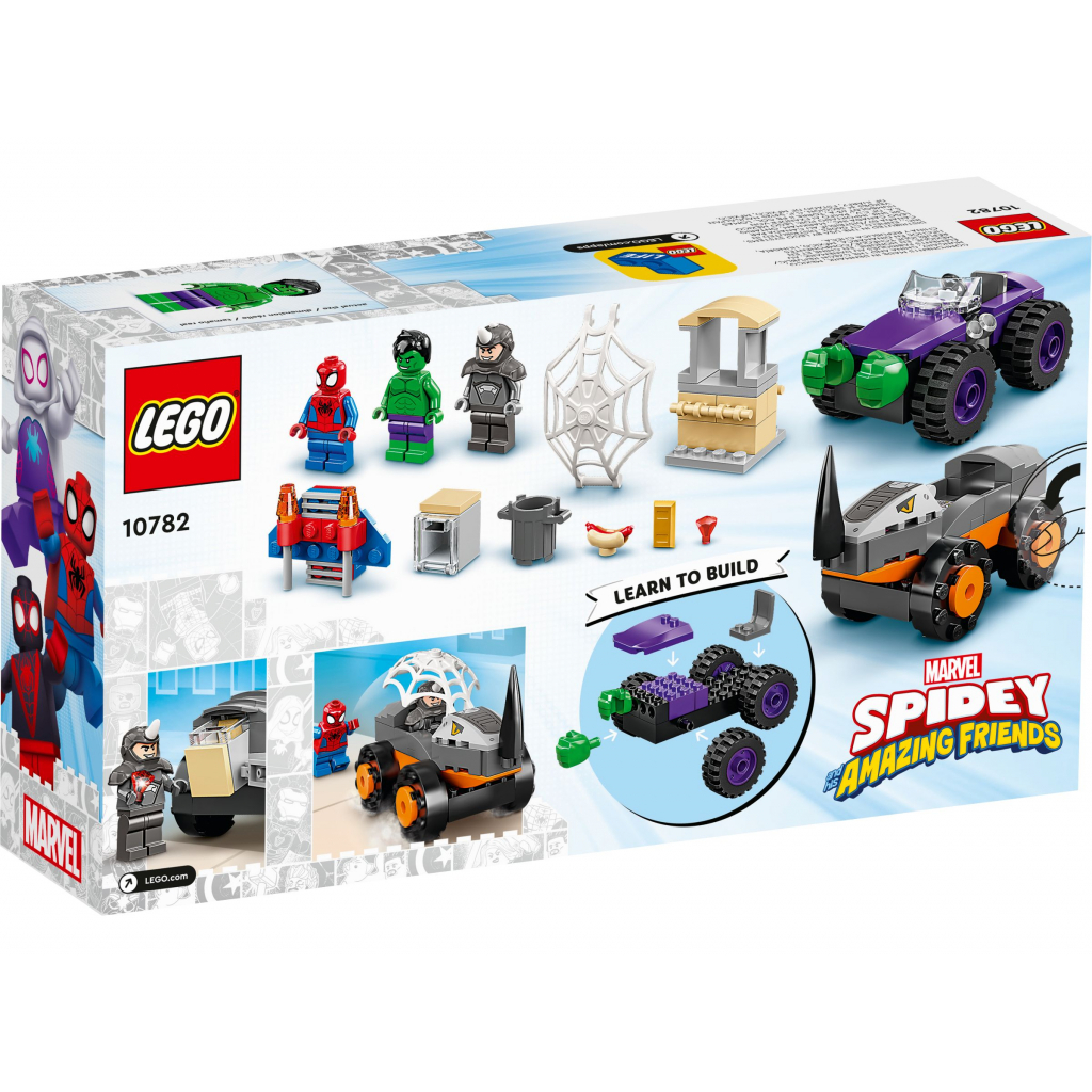 Конструктор LEGO Disney Сутичка Халка і Носорога на вантажівках (10782) - зображення 7