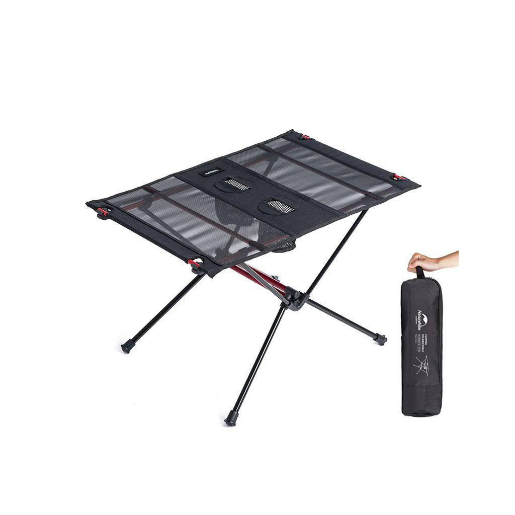Туристичний стіл Naturehike полегшений NH19Z027-Z сітка/алюміній чорний (6927595736777) - зображення 1