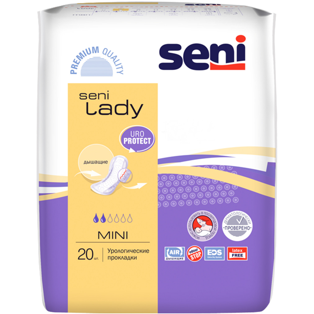 Урологічні прокладки Seni Lady Mini 20 шт. (5900516690403) - зображення 1