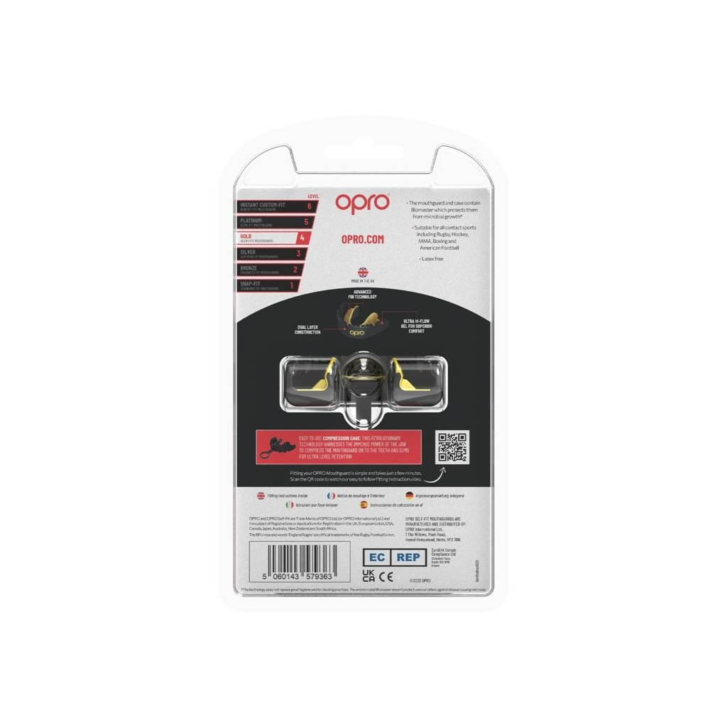 Капа Opro Gold Braces під брекети Blackl/Gold (102506001) (Gold_Braces_Bl/Gold) - зображення 6