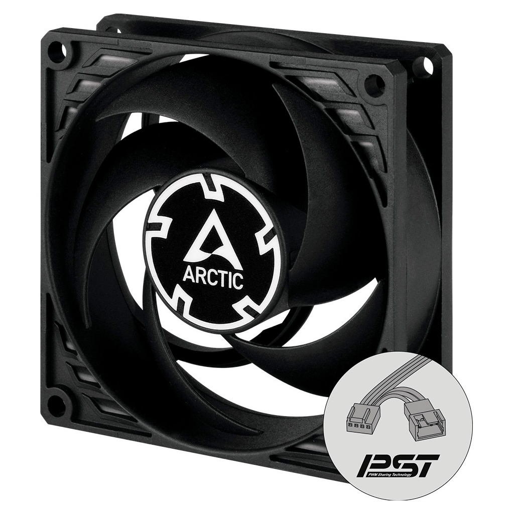 Кулер до корпусу Arctic P8 PWM PST CO (Black) (ACFAN00151A) - зображення 1