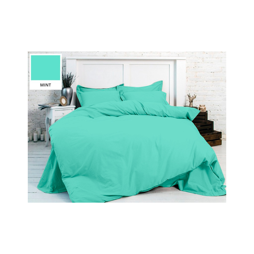 Постільна білизна MirSon King Size Бязь Premium 11-2208 Mint 220х240 (2200001171671) - зображення 1