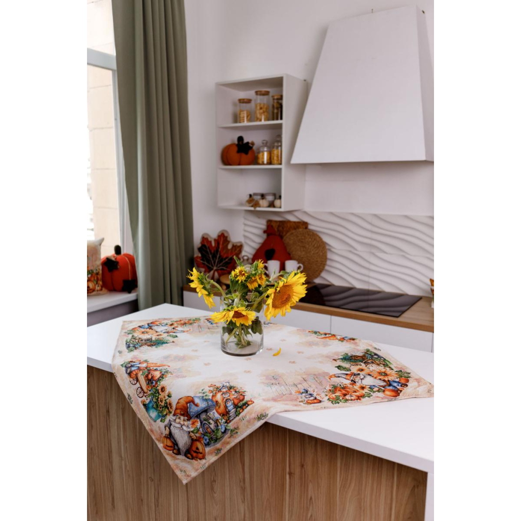 Скатертина Прованс гобеленова Гарбузові гноми 135х180 (036204) - зображення 8