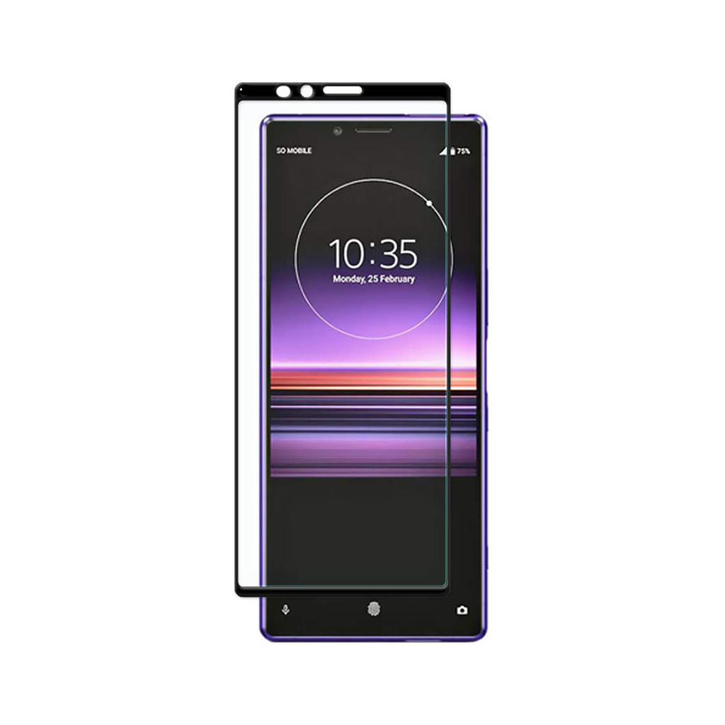 Скло захисне PowerPlant Full screen Sony Xperia 1 (Xperia XZ4), Black (GL607020) - зображення 1