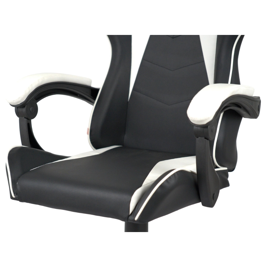 Крісло ігрове Аклас Бешкет ANF підліткове Білий (PU-чорний/білий) (00160336) - зображення 10