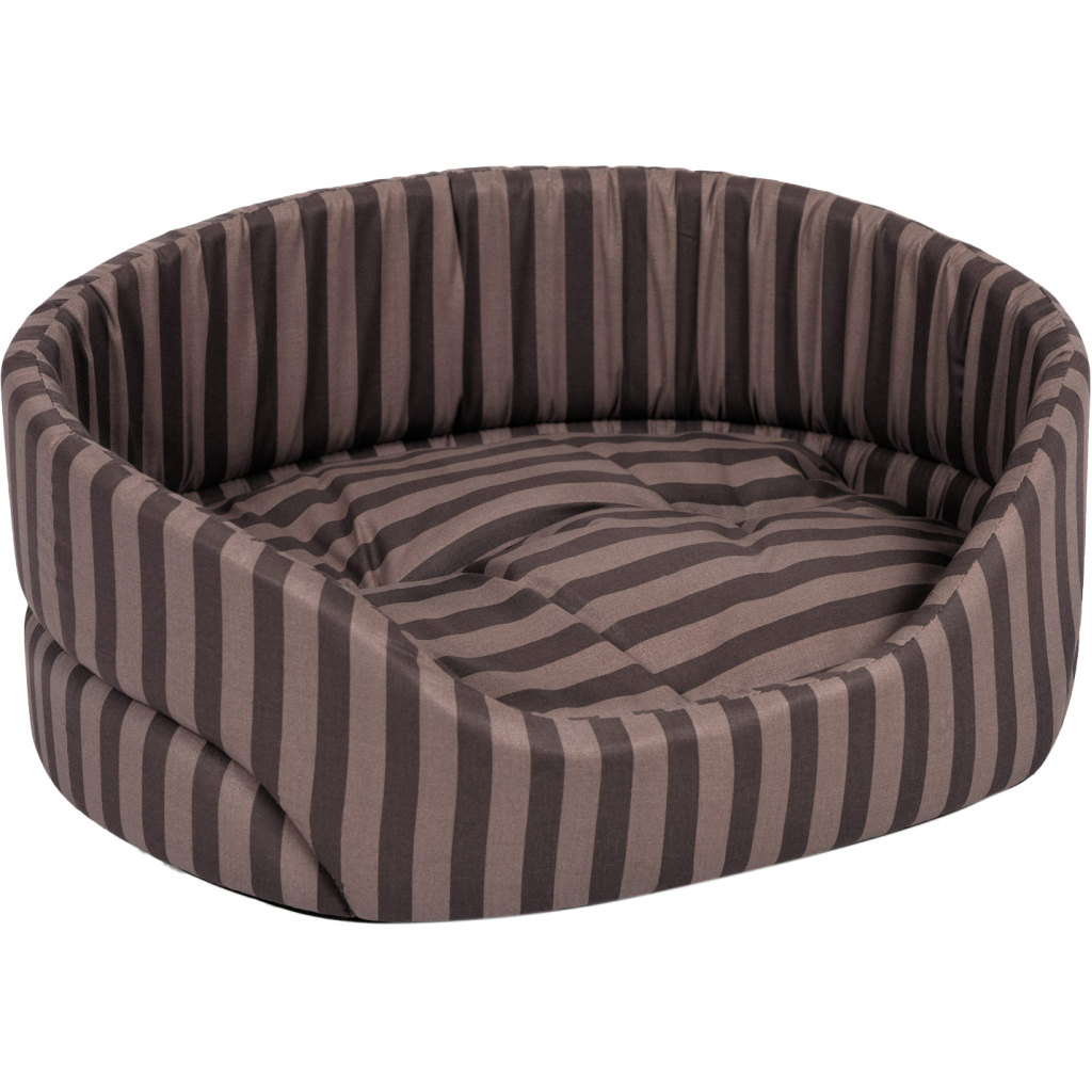 Лежак для тварин Природа Coral 2 57х47х27 см (коричневий/смужка) (4823082429196) - зображення 2