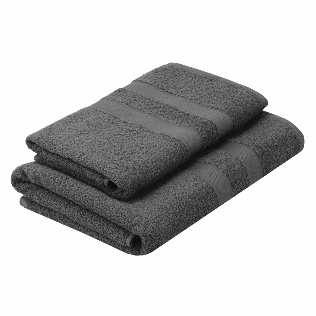 Рушник Ardesto набір махрових Splendid 50х90 см, 70х140 см, 2шт, 100% бавовна, сірий темний (ART2359DG) - изображение 2