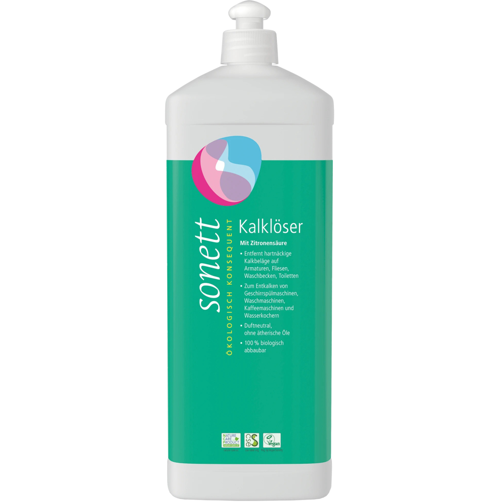 Очищувач для посудомийних машин Sonett Органічний для видалення накипу та кальцієвих відкладень 1 л (4007547303041) - зображення 1