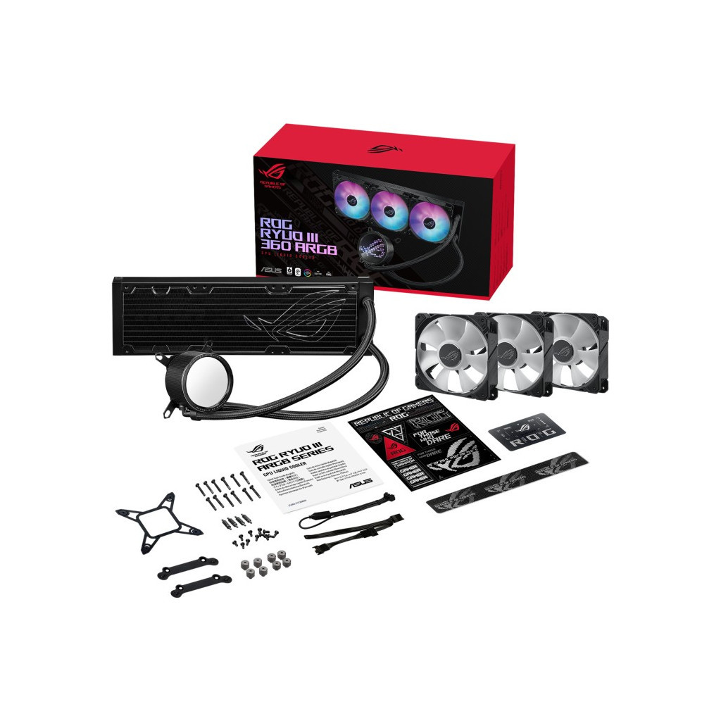 Система рідинного охолодження ASUS ROG-RYUO-III 360-ARGB - зображення 8