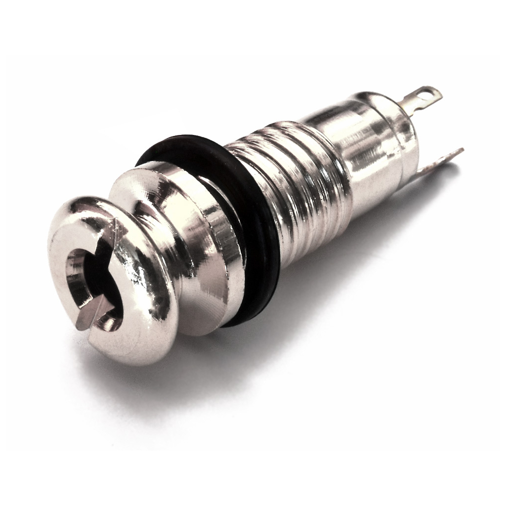 Вихідний роз'єм для гітари Paxphil Endpin Jack (Chrome) (LJ-15/2P CR) - зображення 1