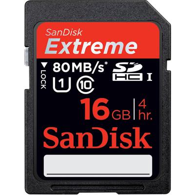 Карта пам'яті SanDisk 16Gb SDHC HD Video eXtreme UHS-I Class 10 (SDSDXS-016G-X46) - зображення 1