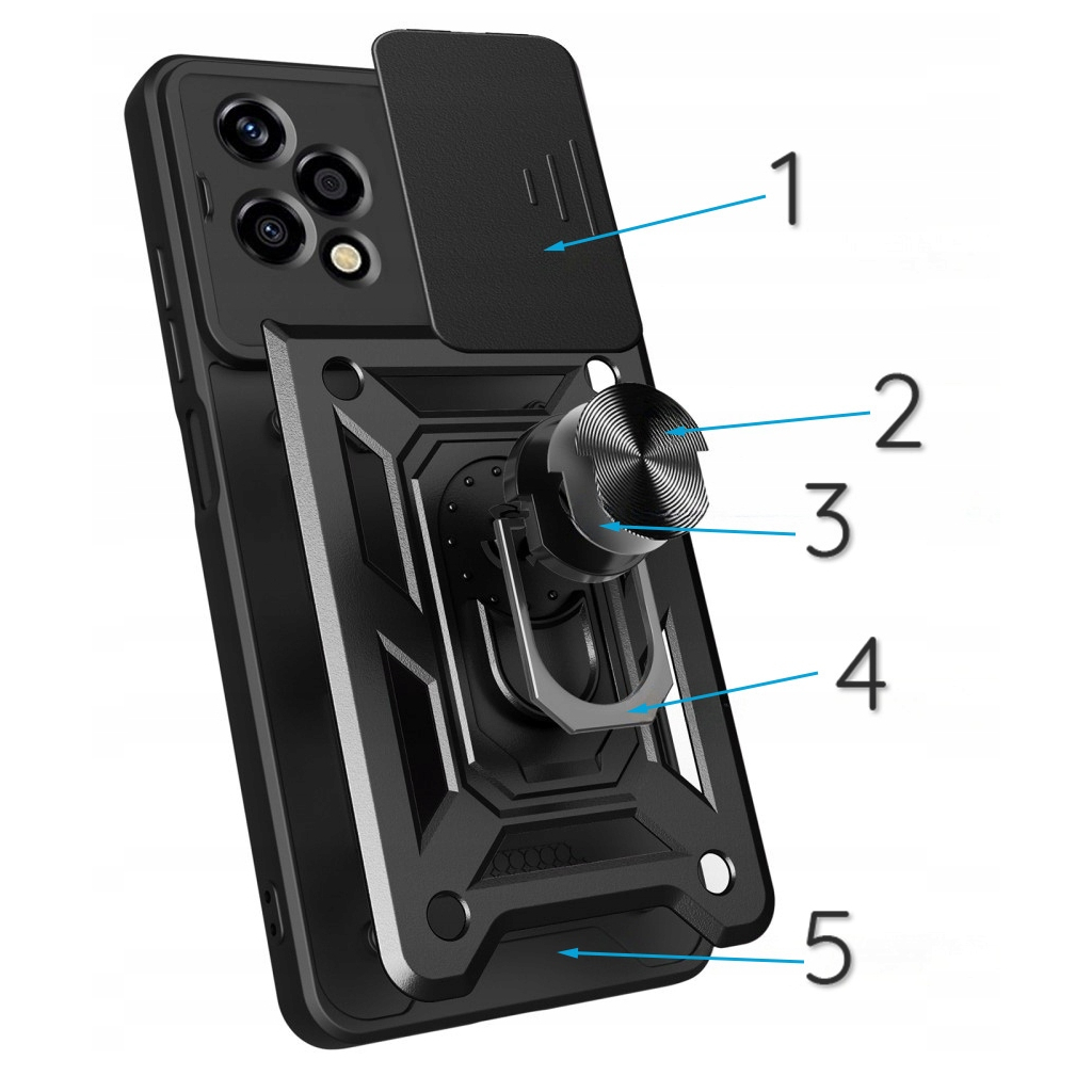 Чохол до мобільного телефона BeCover Military Honor 200 Lite Black (713044) - зображення 3