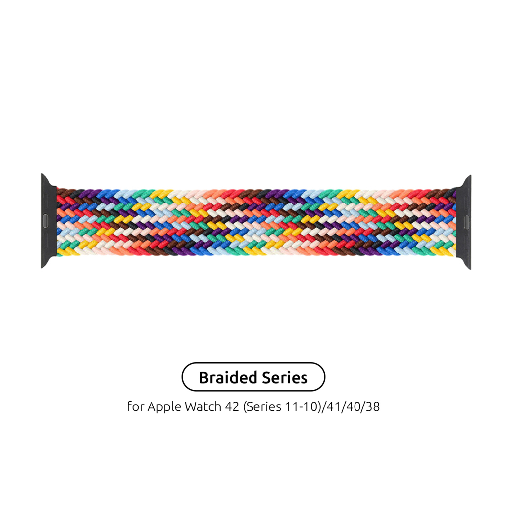 Ремінець до смарт-годинника Armorstandart Braided Solo Loop для Apple Watch 42 (Series 11-10)/41/40/38 Pride Edition Size 4 (132 mm) (ARM64934) - зображення 4