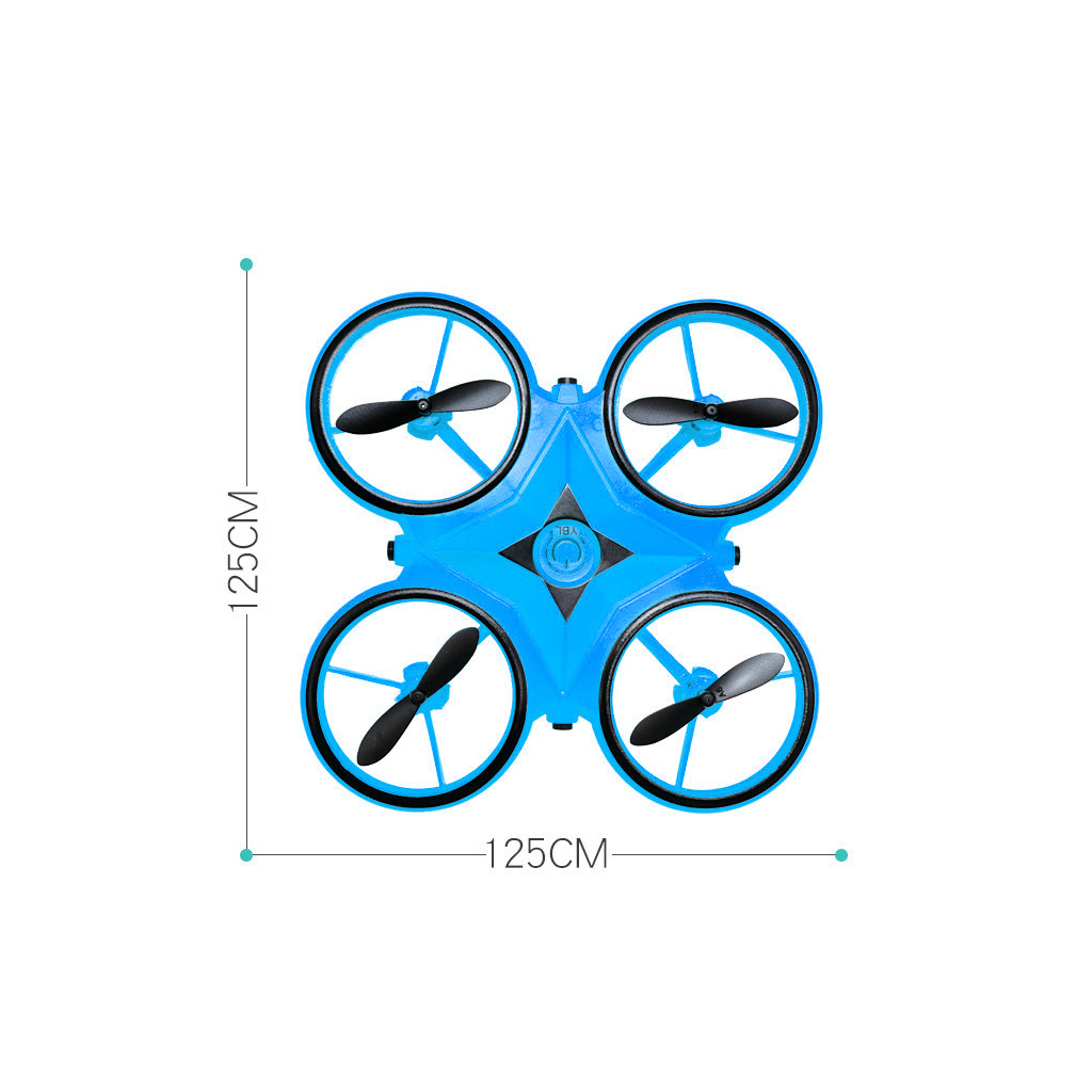 Радіокерована іграшка UFT Інтерактивний дитячий дрон з керуванням рукою та яскравим підсвічуванням HandCopter Blue (UFTHandCopterBlue) - зображення 2