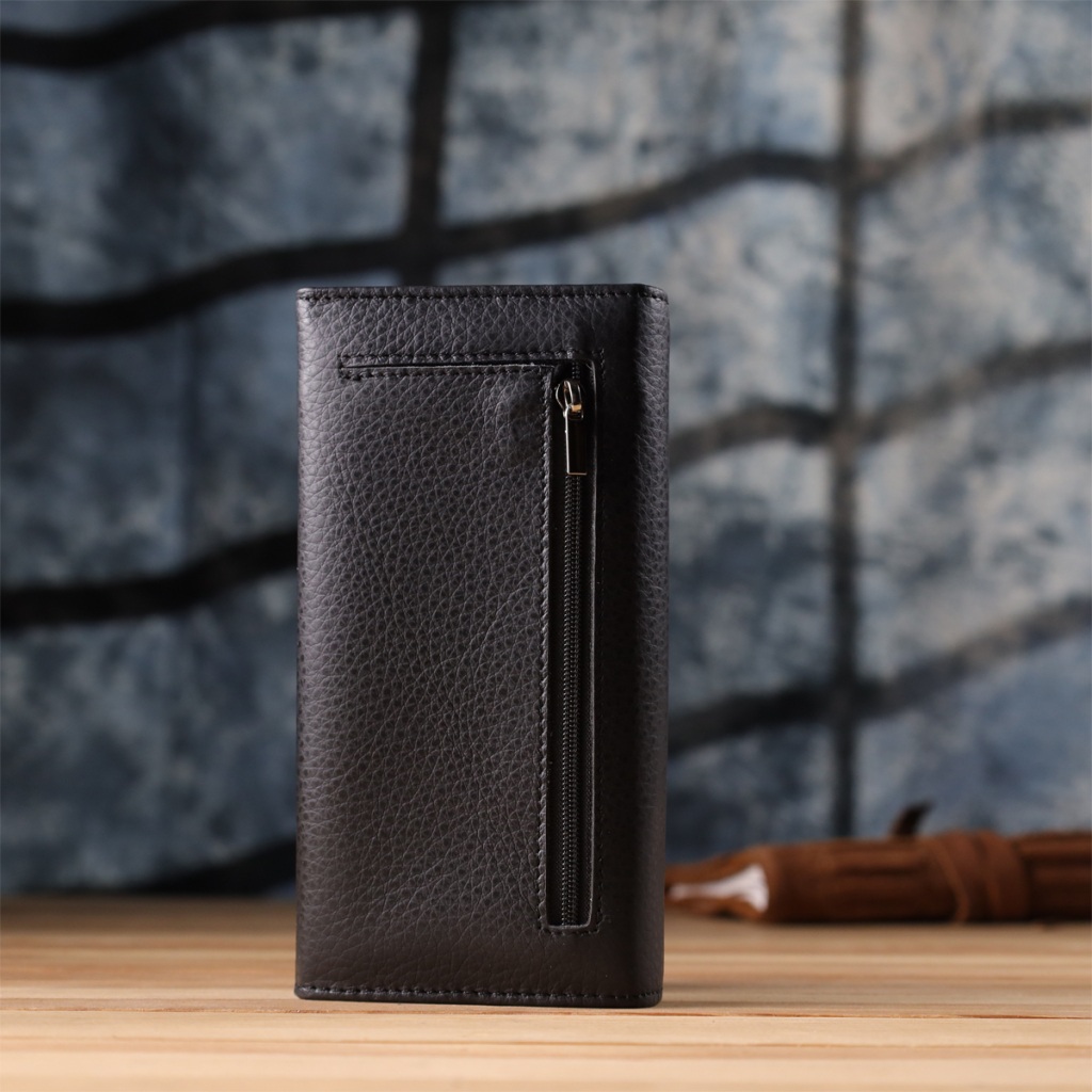 Гаманець ST Leather З натуральної шкіри Чорний (23084) - зображення 10