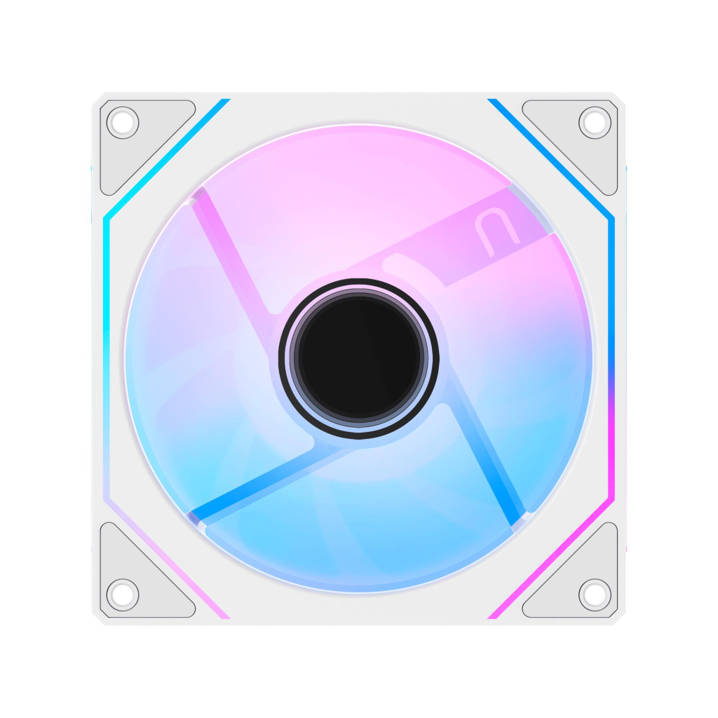 Кулер до корпусу OCYPUS GAMMA F12 WH ARGB REVERSE BLADE (GAMMA-F12-WH1AM01X-GL) - зображення 2