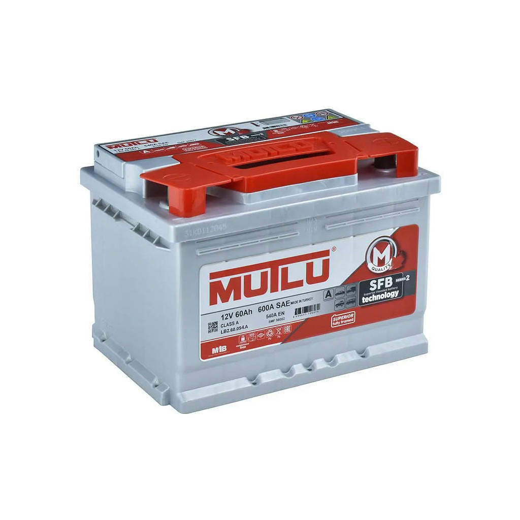 Акумулятор автомобільний MUTLU 6СТ-60 (0) SFB LB2.60.054.A - зображення 3