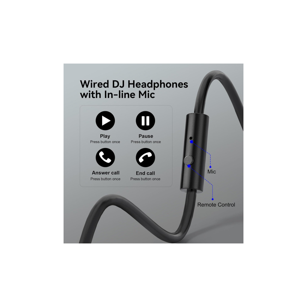 Навушники OneOdio Pro 10 3,5мм/6,35мм Black (Pro 10 Black) - зображення 6