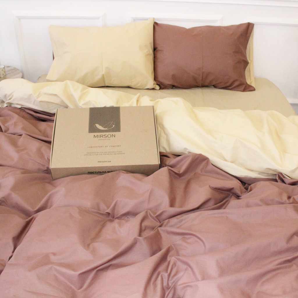 Постільна білизна MirSon Бязь Ranforce Elite Enrica (12-0712 + 15-1511) 175х210 (2200004674018) - зображення 1