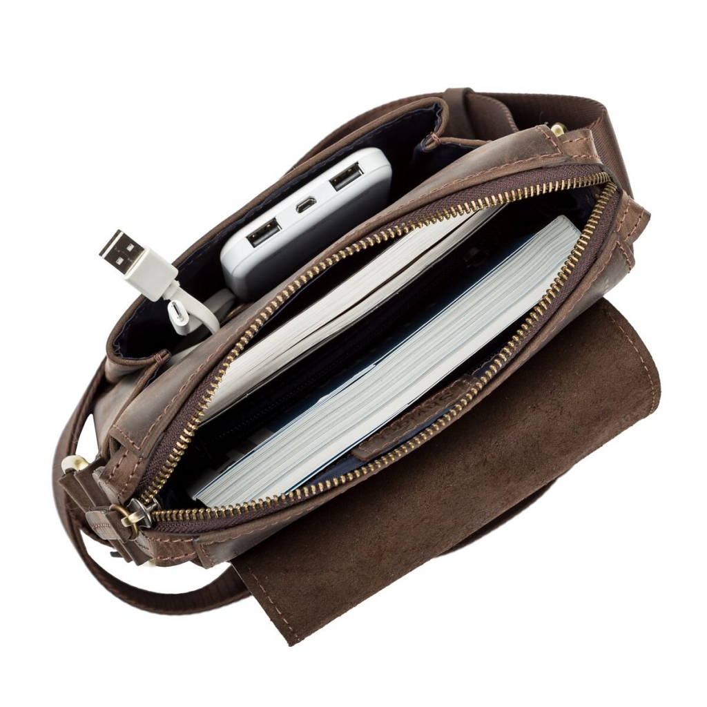 Сумка Shvigel Шкіряна Коричнева (11093) - зображення 6