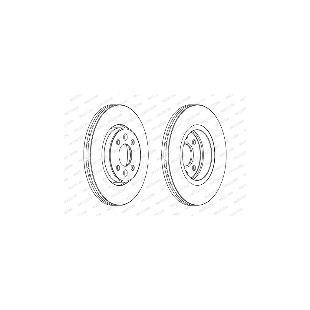 Гальмівний диск FERODO DDF1124 - зображення 1