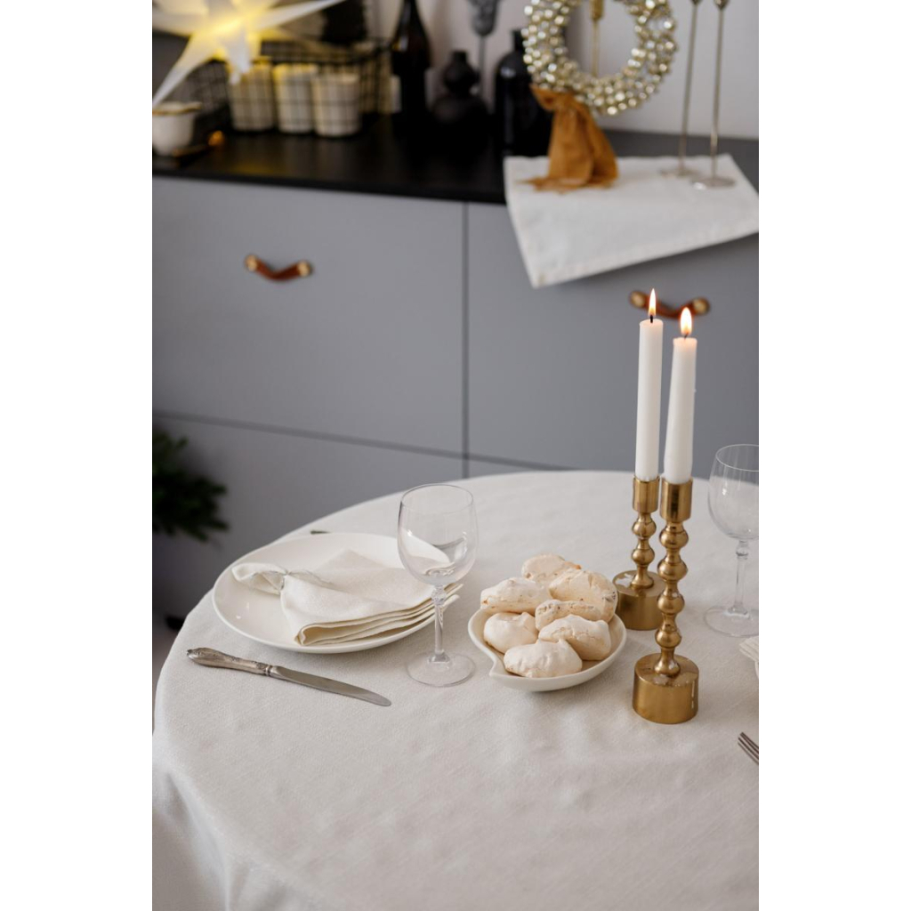 Скатертина Прованс святкова кругла Перлина White Dх180 (037608) - изображение 11