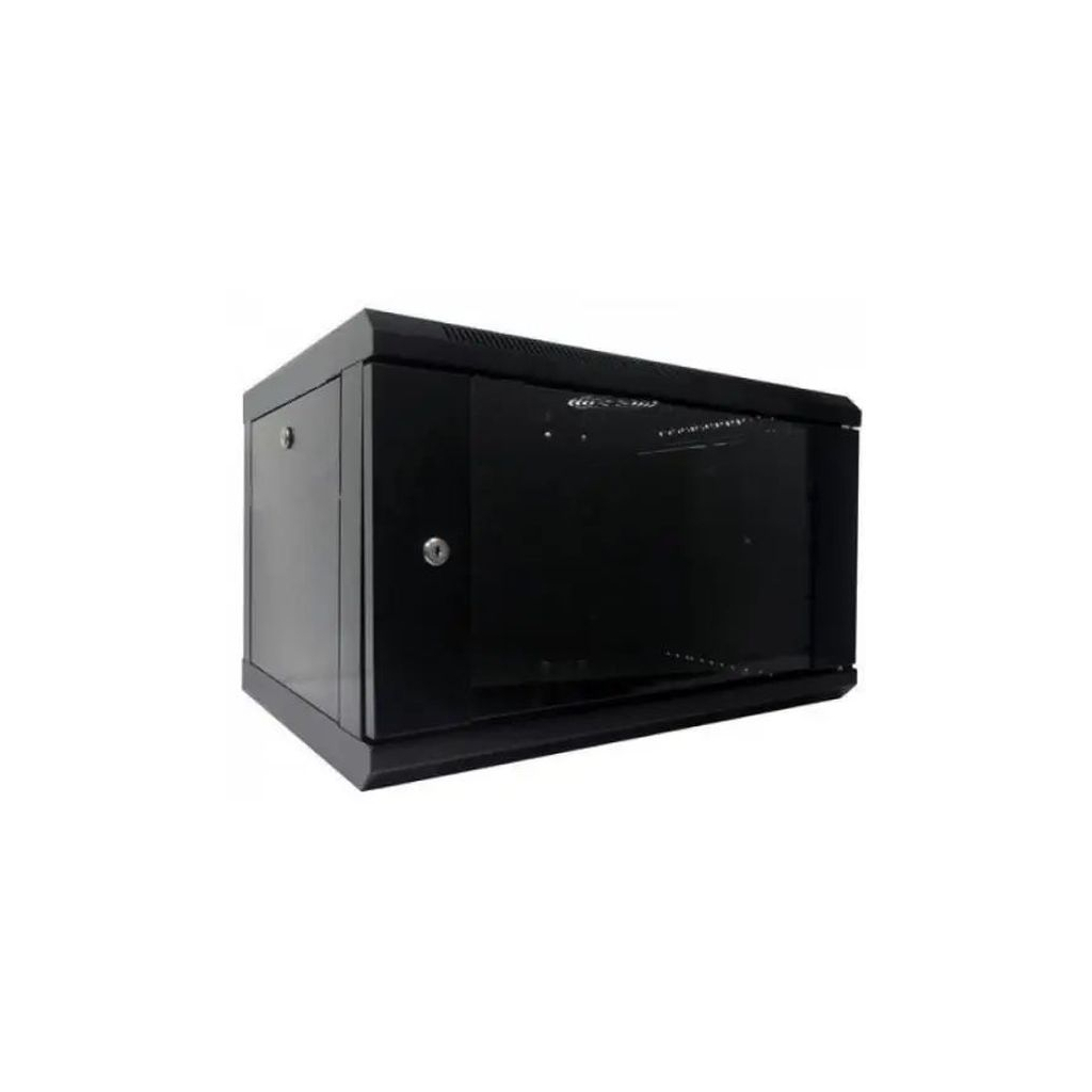 Шафа настінна Hypernet 6U 19" 600x500 (WMNC-500-6U-FLAT-BLACK) - зображення 1