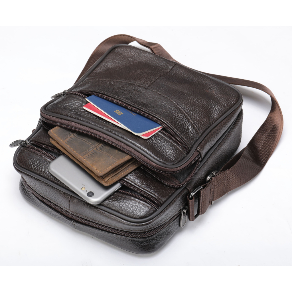 Сумка Vintage Шкіряна Коричнева (20346) - зображення 7