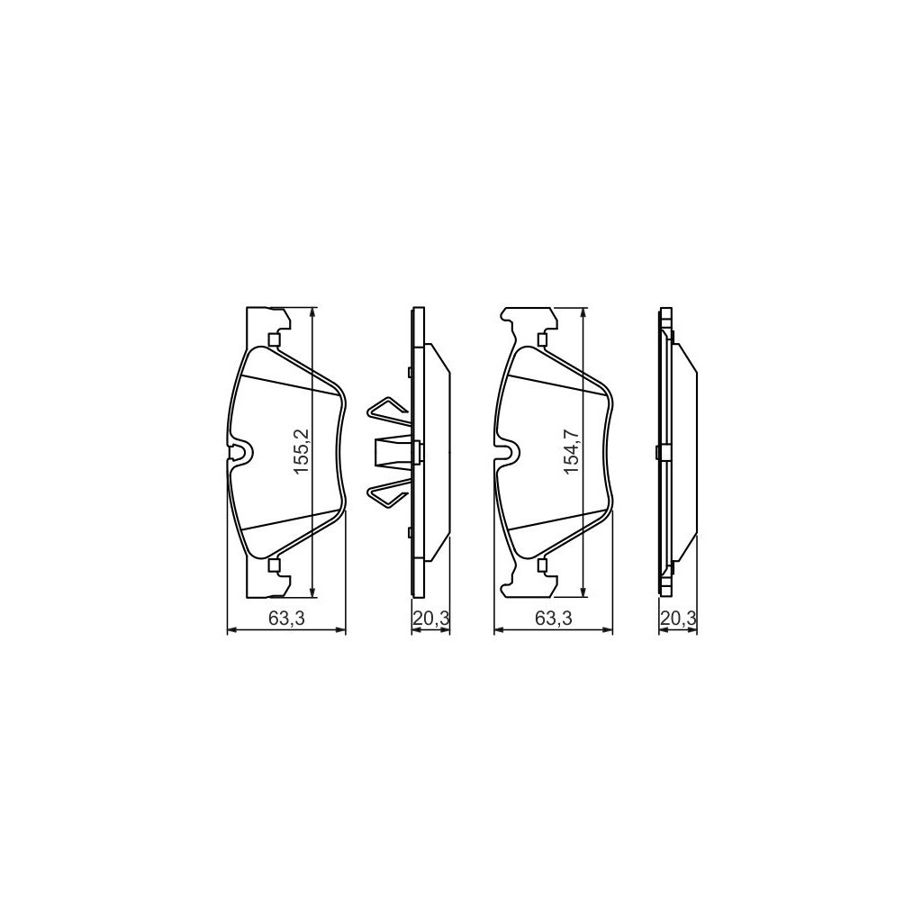 Гальмівні колодки Bosch 0 986 494 117 - зображення 5