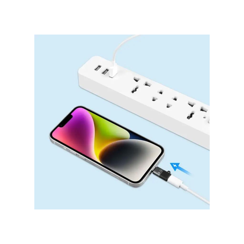 Перехідник USB-C F to Lightning M charger-audio XoKo (AC-029) - изображение 6