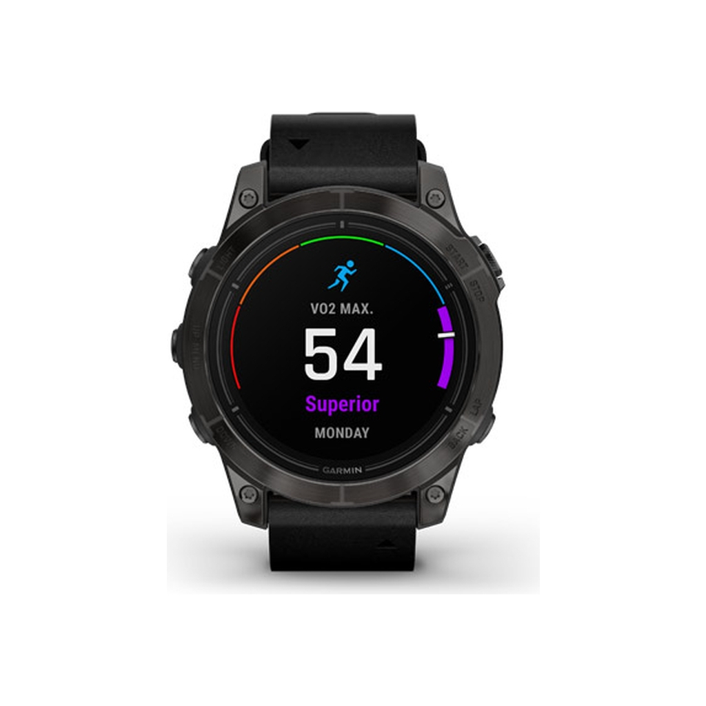 Смарт-годинник Garmin EPIX PRO (g2), 47, Saph, CrbnGryDLCTi, Blck Lthr, Excl, GPS (010-02803-30) - зображення 4