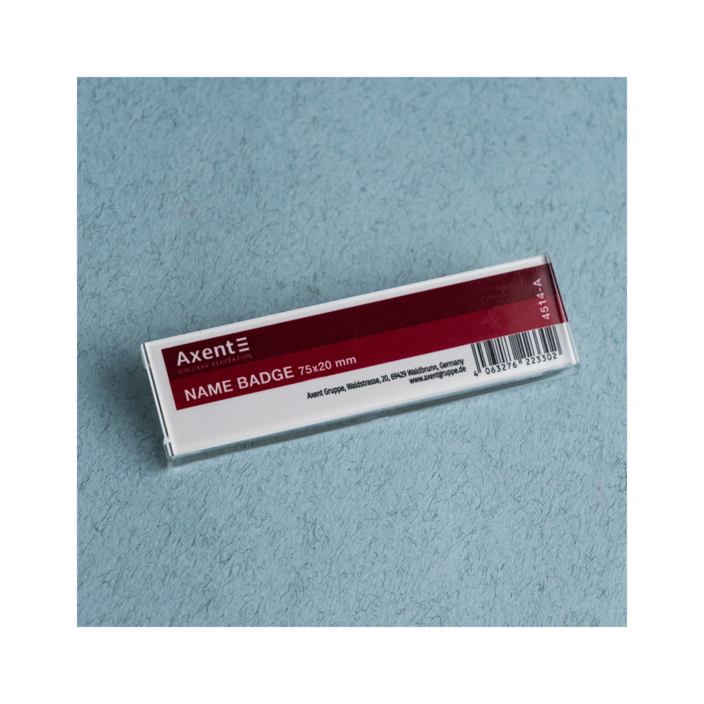 Бейдж Axent акриловий на магніті 4514 (75х20 мм) (4514-A) - зображення 3