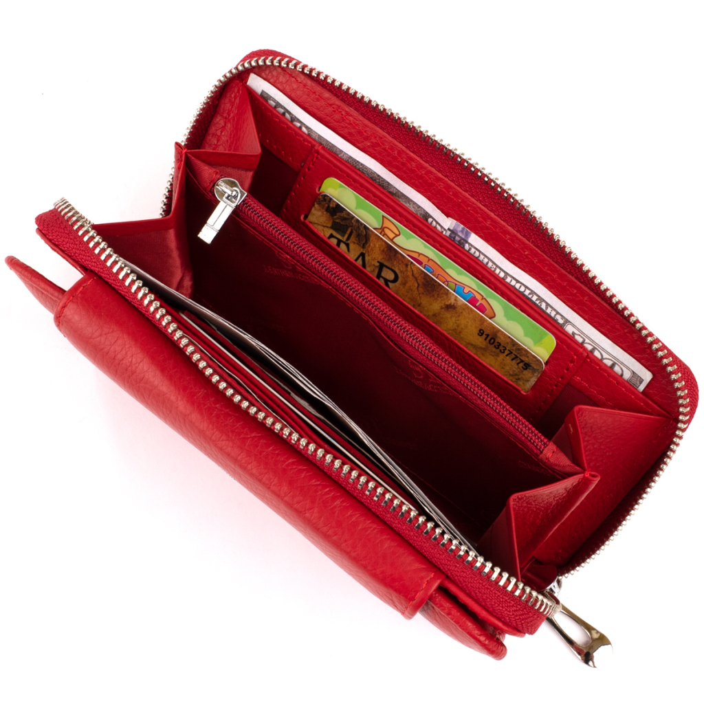 Гаманець ST Leather Зі шкіри Червоний (19343) - изображение 8