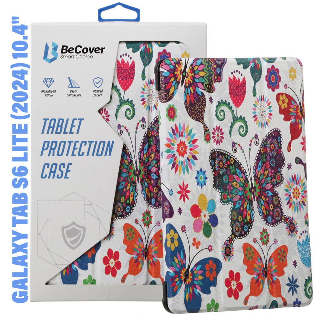 Чохол до планшета BeCover Smart Case Samsung Galaxy Tab S6 Lite (2024) 10.4" P620/P625/P627 Butterfly (710824) - зображення 1