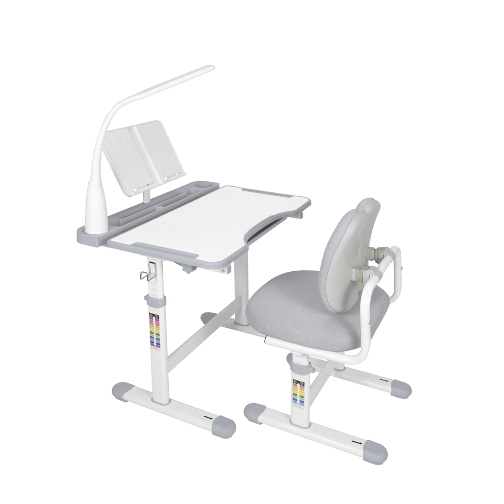 Парта зі стільцем FunDesk Vivo Grey (221892) - зображення 1