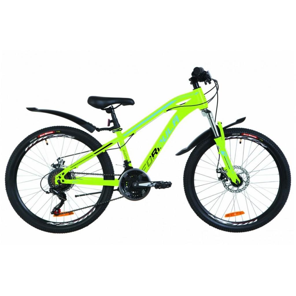 Велосипед Formula 24" DAKAR AM DD рама-13" 2019 салатово-синій (OPS-FR-24-150) - зображення 1