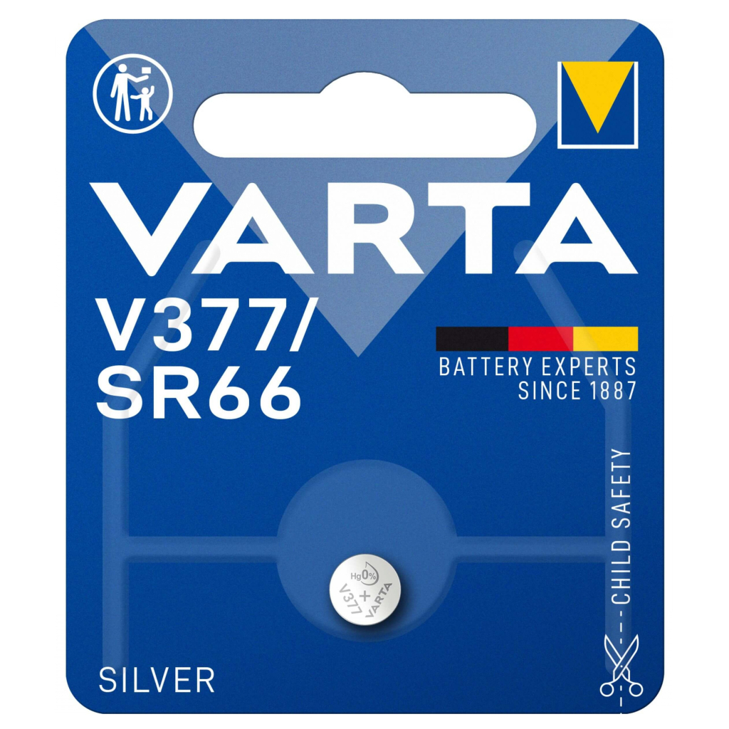 Батарейка Varta V 377 WATCH (00377101401) - зображення 1