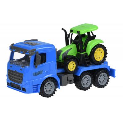 Спецтехніка Same Toy инерционный Truck Тягач Синий с трактором (98-613Ut-2) - зображення 1