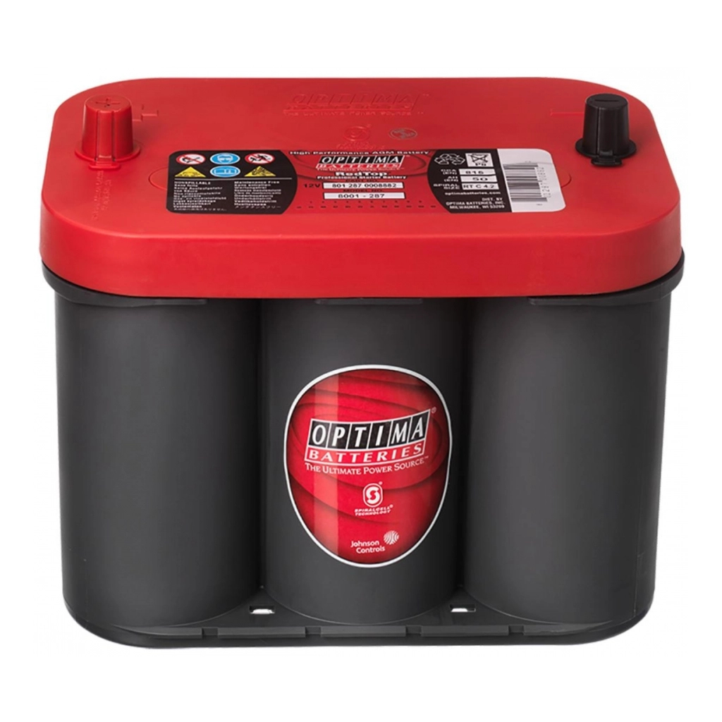 Акумулятор автомобільний Optima RedTop AGM 50Ah (+/-) (815EN) RTC-4.2 (801287000) - зображення 1