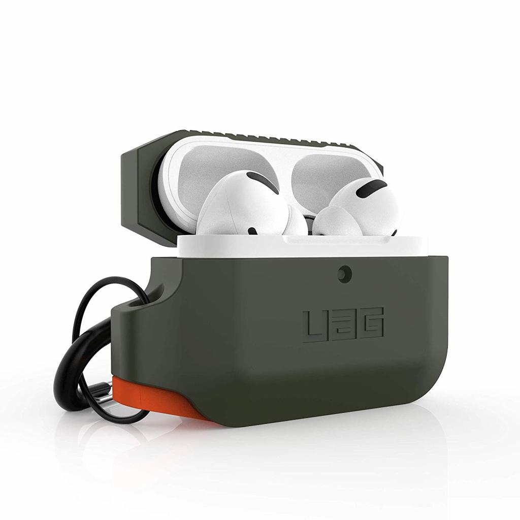 Чохол для навушників UAG для Airpods Pro Silicone Olive Drab/Orange (10225K117297) - зображення 7
