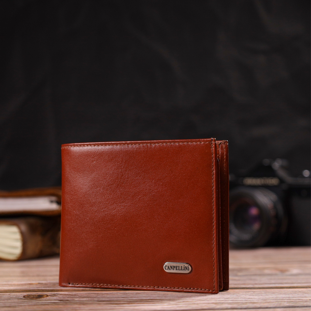 Гаманець Canpellini З натуральної шкіри Коричневе (21780) - зображення 8
