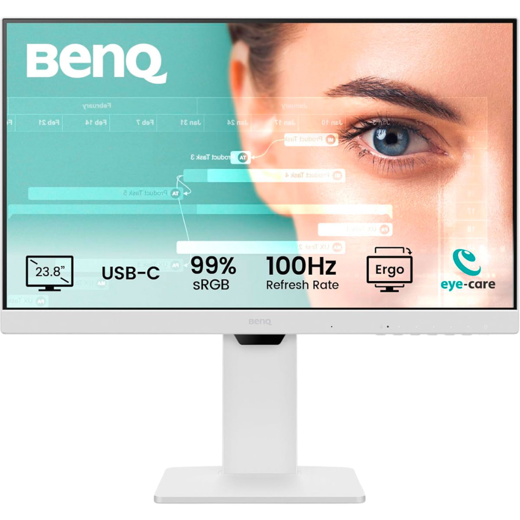 Монітор BenQ GW2486TC WHITE - зображення 1