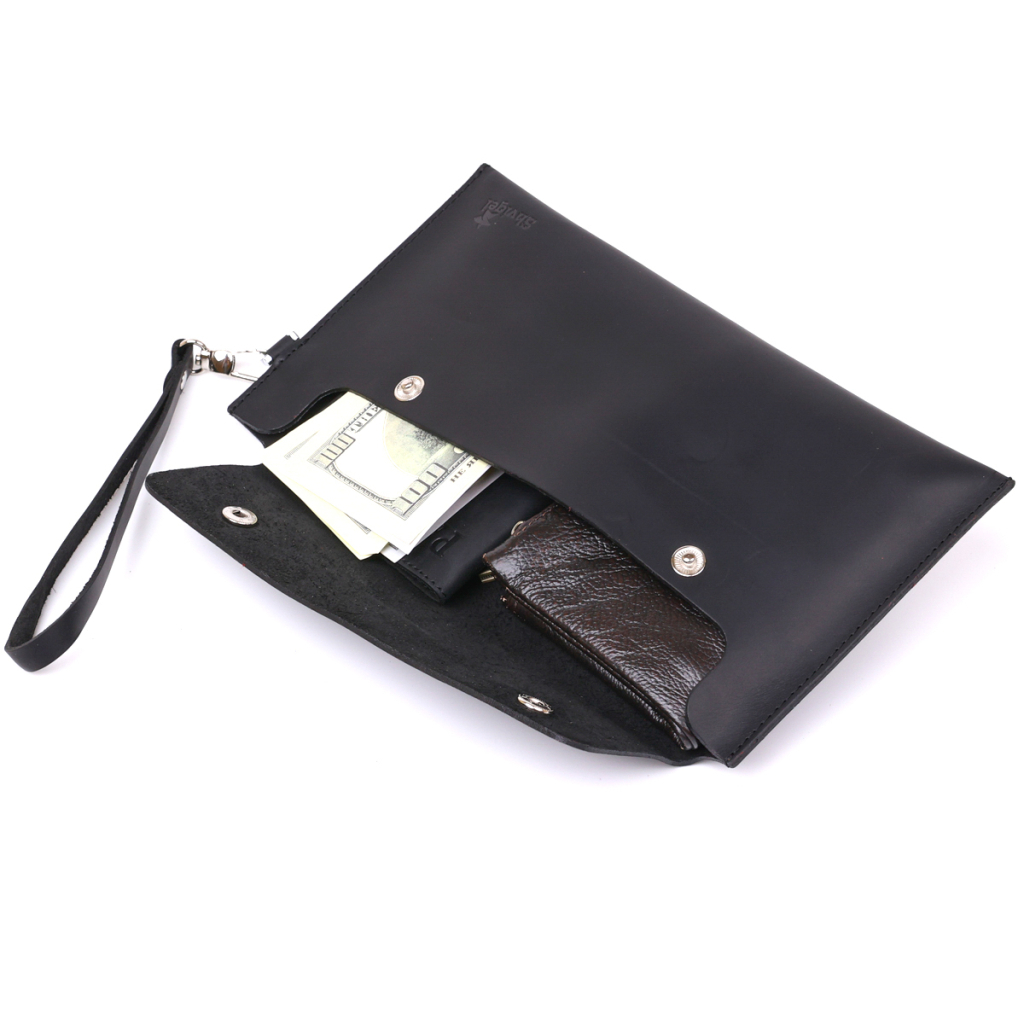 Косметичка Shvigel Шкіряна матова тревел Чорна (16426) - зображення 5