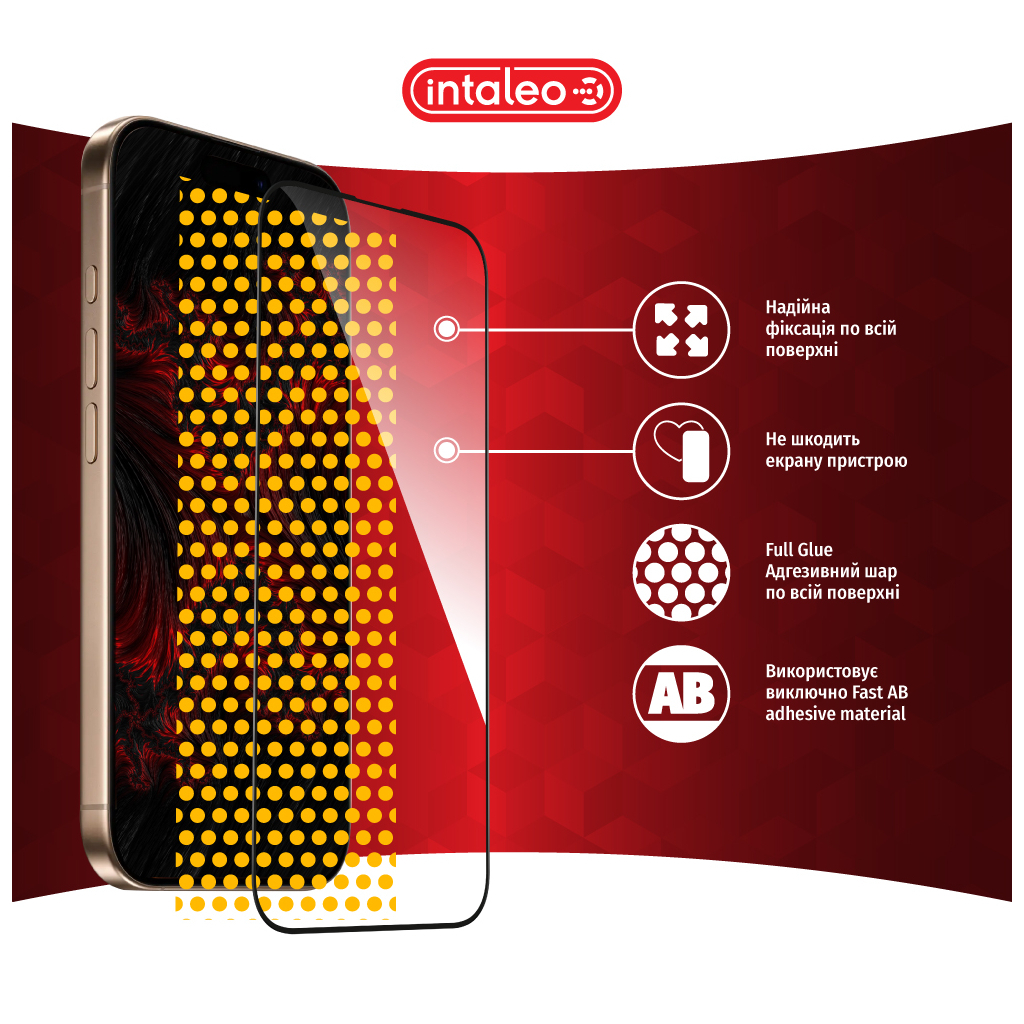 Скло захисне Intaleo Full Glue Apple iPhone 16 Pro Black (1283126593802) - зображення 7