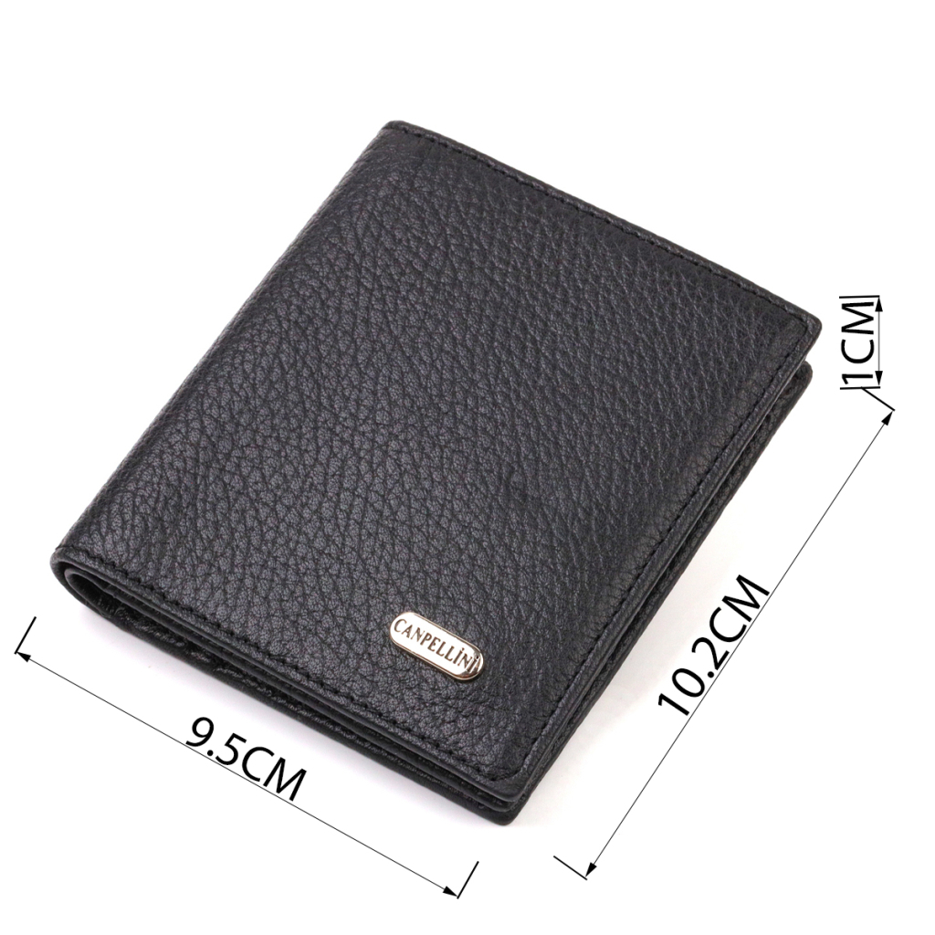 Портмоне Canpellini З натуральної шкіри Чорне (21742) - зображення 3