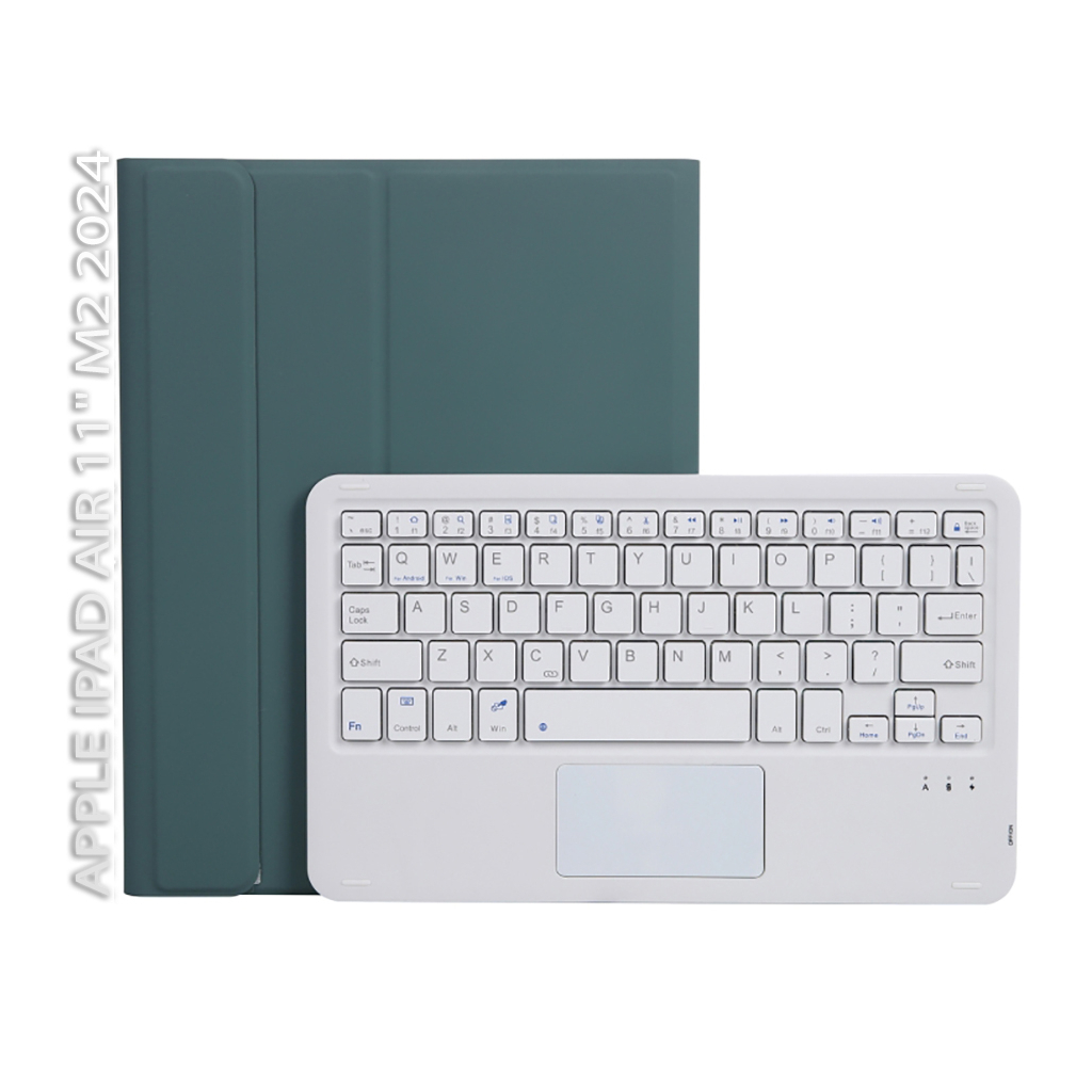 Чохол до планшета BeCover Keyboard+TouchPad Apple iPad Air 11" M2/M3 (2024/2025) Dark Green (712597) - зображення 1