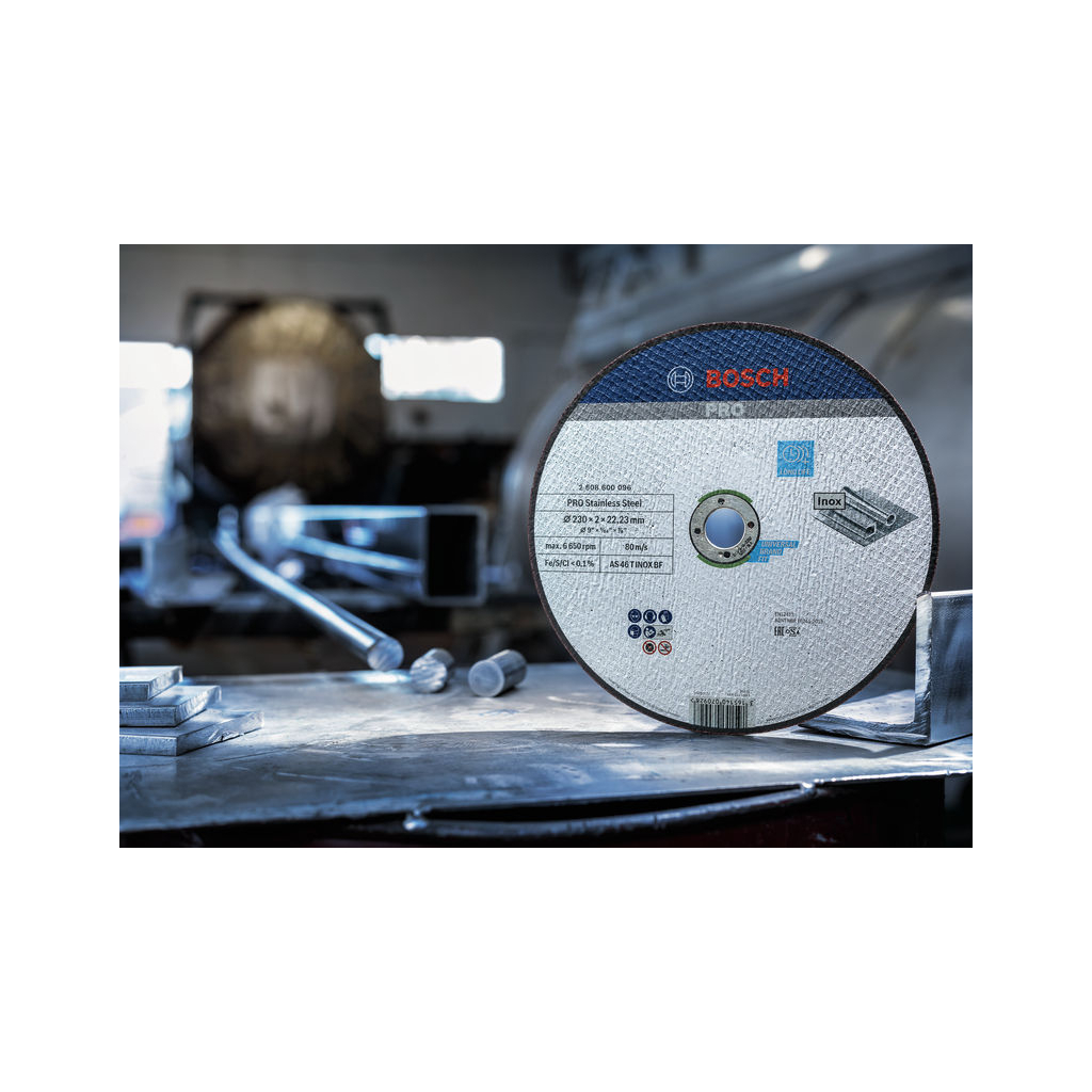 Круг відрізний Bosch Expert for Inox, 230х22.23мм (2.608.600.096) - зображення 4