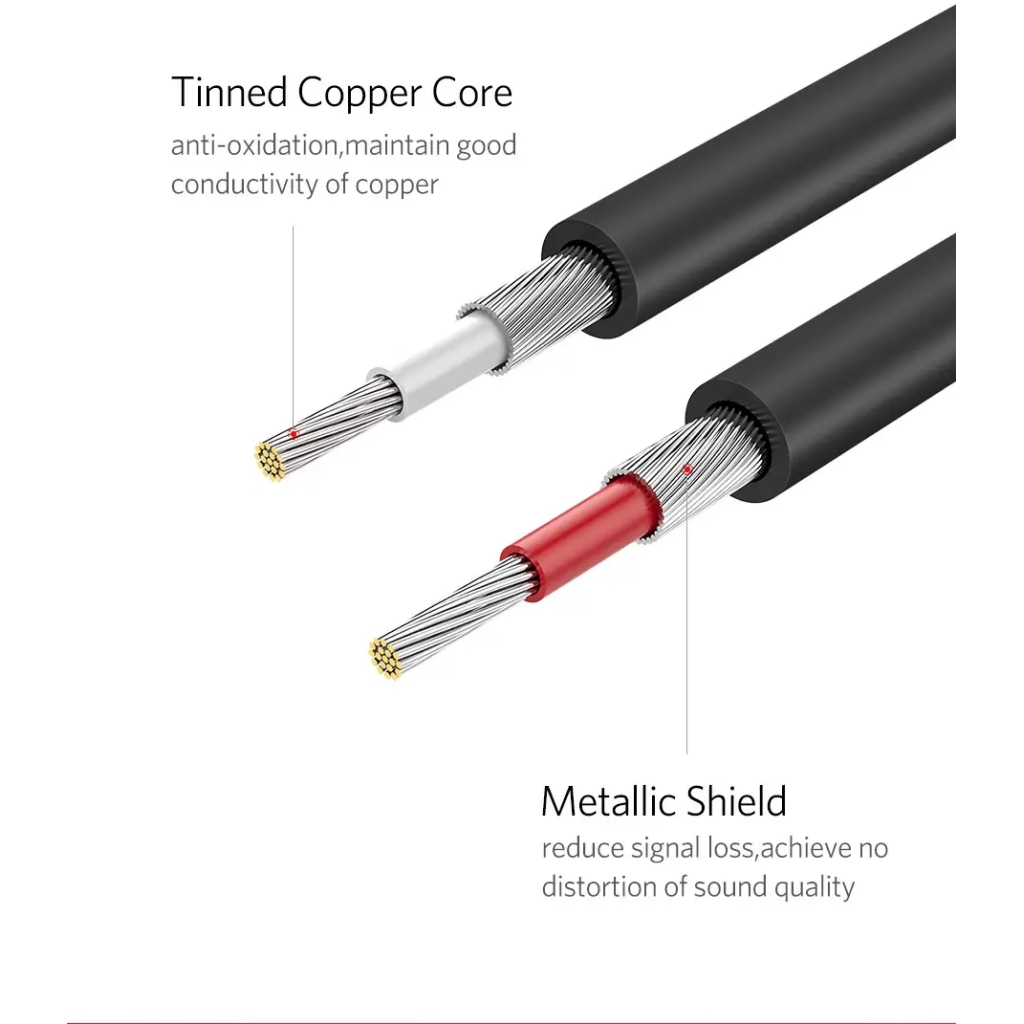 Кабель мультимедійний 2xRCA M to 2xRCA M 1.0m AV104 black Ugreen (30747) - picture 8